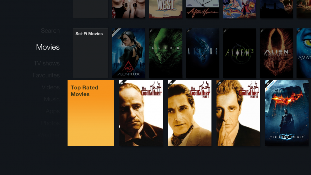 FTV Skin f&uuml;r Kodi - Filme in Kategorien (Bild: Hitcher)